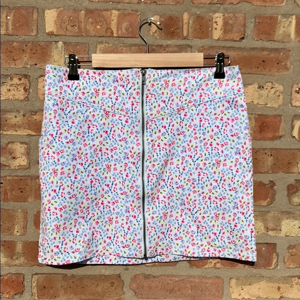 Divided: Floral High Waisted Skirt